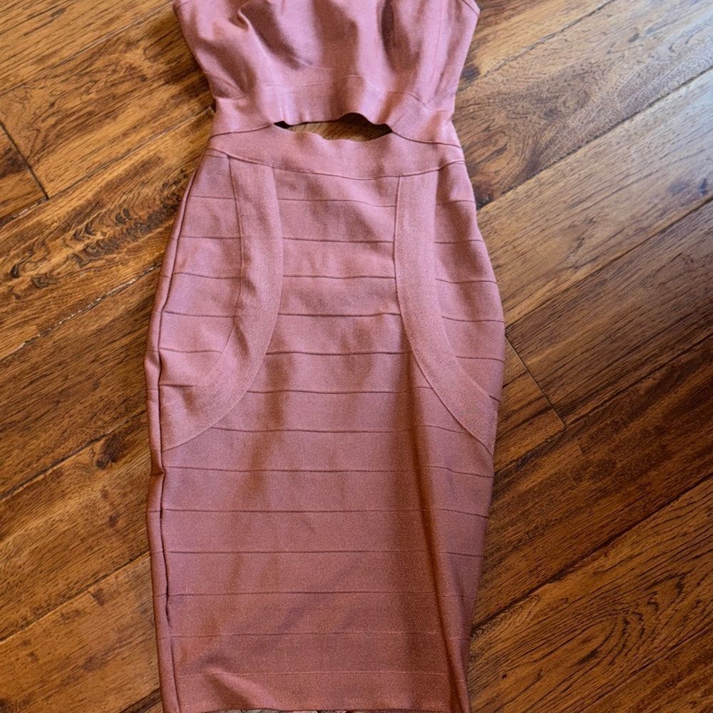 Wow Couture Pink Sleeveless Cutout Dress - Picture 5 of 9